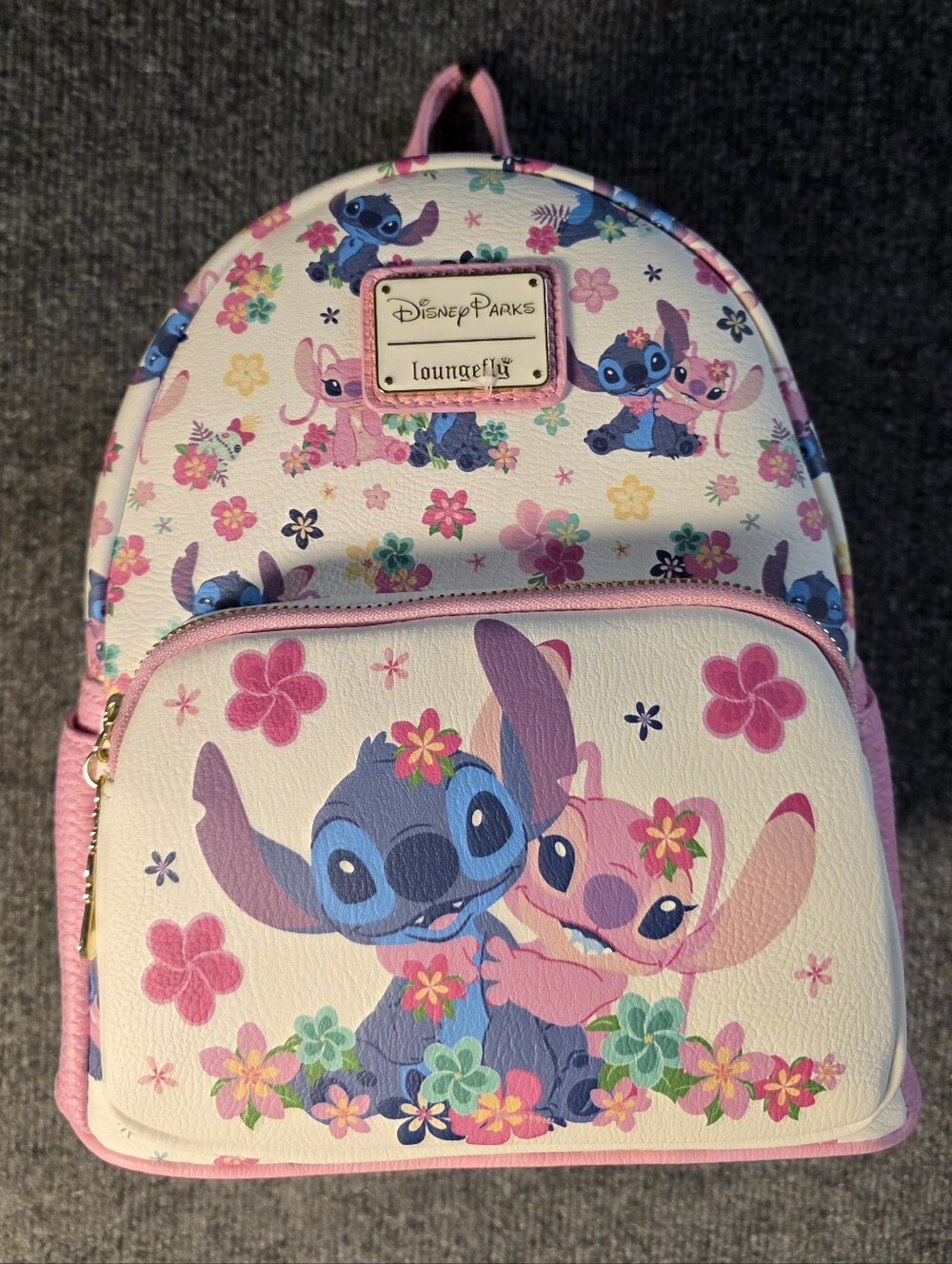 Loungefly x Disney Parks Stitch Floral Mini Backpack - NEW